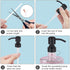 okasi Soap Dispenser Replacement Pump,2pack Black-Colored Brushed Metal Lotion Pump Parts,Soap Dispenser Pumps Fit Standard 8oz 16oz Boston Round Bottles, Stainless Steel