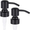 okasi Soap Dispenser Replacement Pump,2pack Black-Colored Brushed Metal Lotion Pump Parts,Soap Dispenser Pumps Fit Standard 8oz 16oz Boston Round Bottles, Stainless Steel