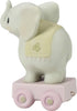 Precious Moments, May Your Birthday Be Gigantic, Birthday Train Age 4, Bisque Porcelain Figurine, 142024