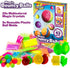 Creative Kids DIY Magic Bouncy Balls - Create Your Own Crystal Powder Balls Craft Kit for Kids - Includes 25 Bags of Multicolored Crystal Powder & 5 Molds - Makes Up to 43 Balls