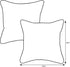 Pillow Perfect 572598 Outdoor/Indoor Ummi Multi Throw Pillows, 2 Count (Pack of 1), Blue