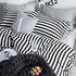 Wellboo Black Striped Pillowcases King Women Men Black and White Striped Pillow Cases Cotton Adults Teens Vertical Stripes Comforter Pillow Covers Black Striped Pillow Shams Envelope Closure 2 PCS