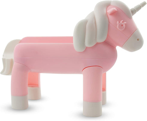 Unicorn Taco Holder Kids Plate, Pink Taco Stand Holds 2 Taco Shells for Fun Taco Tuesday Party