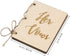 Amosfun 2Pcs Creative His and Her Vow Books Brown Kraft Paper Booklet for Wedding Journal Engagement Gift Wedding Favors
