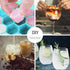 Upgrade Ice Cube Trays, TGJOR 2 Pack Silicone Flexible Ice Cube Trays with Lid, 74 Cubes Ice Trays for Chilled Drinks, Whiskey & Cocktails , Stackable Flexible Safe Ice Cube Trays (blue+purple)