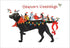 Tree-Free Greetings Christmas Cards and Envelopes, Holiday Card Set, 5 x 7 Inch Cards, Box Set of 10, Bird Dog Christmas, (HB93239)