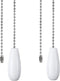 Ceiling Fan Chain Pulls White Wooden Pull Chain Extension for Ceiling Light Fan Chain 2 Pack