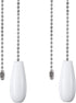 Ceiling Fan Chain Pulls White Wooden Pull Chain Extension for Ceiling Light Fan Chain 2 Pack