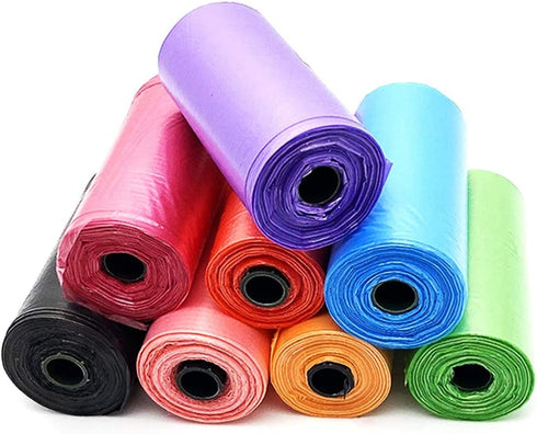 XIANMU 160 Count 0.5 Gallon Trash Bags Small Trash Bags 8 Colors Car Garbage Bag Pet Garbage Bag Trash Can Liners for Home Office Kitchen Small Sized Waste Bin