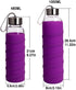 Ferexer Sports Glass Water Bottle with Silicone Sleeve 16 oz / 32 oz