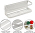 jocabo Magnetic Spice Rack 2 Pack Refrigerator Shelf Wall Mount Metal Seasoning Storage Fridge Organizer Utensils Towel Book Shelves Home Kitchen Jar Containers Holder W 4 Hooks -White (LKJ2B)