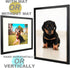 Picture Frames 10x12 Picture Frame Set of 2,Display Pictures 8x10 with Mat or 10x12 Without Mat for Wall or Tabletop Display Gallery Photo Frames,Pre-Installed Wall Mounting Hardware (Black)