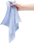 Summermia Washcloths 12 Pack 13"x13"-Bamboo Cotton Wash Clothes-Extra Absorbent, Soft Multipurpose Wash Cloth (Blue)