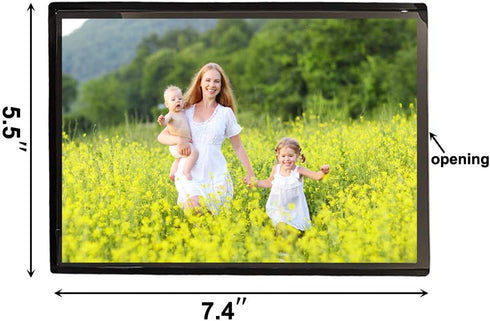 Sooyee 15 Pack Magnet Photo Frame Refrigerator 5x7,Magnetic Picture Holder, Magnetic Picture Frame Fridge(Black)