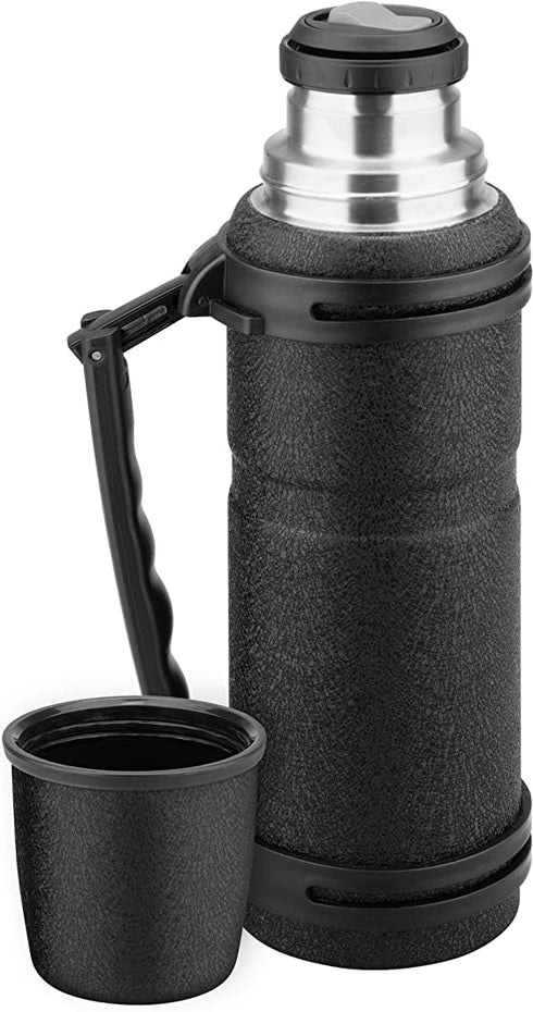 Isosteel Va-x212bk, X2 Stealth 1,2 Liter vacuum flask, Black, 18/8 stainless steel, BPA & LFGB tested