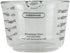 Farberware 2-Cup Borosilicate Glass Wet and Dry Measuring Cup with Oversized Measurements, Clear