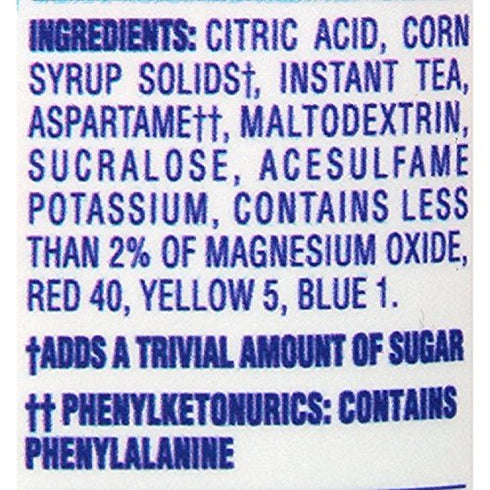 Crystal Light Sweet Tea Drink Mix (12 quart=6 packets) NEW FLAVOR (Pack of 4)