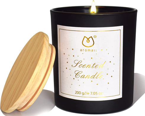 aromall Scented Candle / Nectarina, Rose & Vanilla Fragrance Notes / Made with Soy Wax and Essential Oils / 7.05oz(200g) / 1 Pack / Ideal Aromatherapy Gift for Mom, Dad, Grandma or Aunt