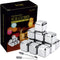 Das TooKii Whiskey Stones Gift Set, 12PCS Stainless Steel Ice Cube Reusable, Cooling Whisky Rocks, Metal Ice Cubes Chilling Stones, Drink Wine Cooler with Ice Tongs, Freezer Storage Tray, Freezer Bag