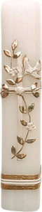 Square Cross Candle Religious Candle Catholic Ceremony Vela Ceremonial Cuadrada