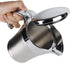 Stainless Steel Double Insulated Gravy Boat with Hinged Lid (16 OZ / 450ML)