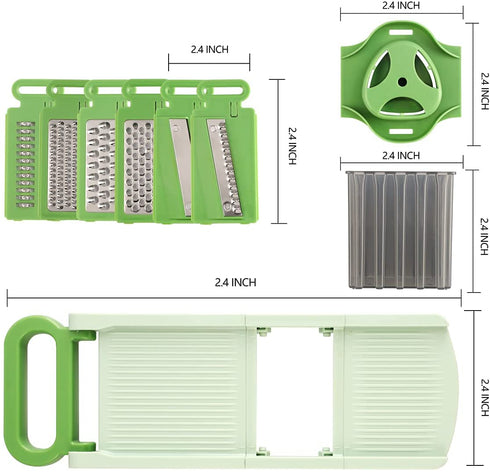 Supernal Mandoline Slicer?6 in 1 Vegetable Mandoline Slicer? Cheese/Vegetable Slicer?Vegetable Chopper, Potato Onion Chopper?Potato Chip Slicer?Kitchen Cutter Chopper for Vegetables Time Saver