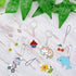 Hysagtek 158 Pcs Shrinky Sheets Kits for Shrinky Dinks, Including 17 Pcs Heat Shrink Plastic Sheets Shrinky Art Paper, 140 Pcs Keychains Accessories, Hole Punch for Kids Craft Christmas Ornaments