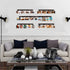 fghuim 6PCS Wooden Wall Hanging Photo Frames Picture Display Collage With Clips & Adhesive Stickers No Drilling on Wall