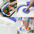 Rottogoon Collapsible Cutting Board, Foldable Chopping Board with Colander, Multifunctional Kitchen Vegetable Washing Basket Silicone Dish Tub for BBQ Prep/Picnic/Camping(BlueViolet)