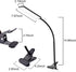 TOPESEL 5W 48 LEDs Dimmable Clip-on Led Desk Lamp, Eye-Care Flexible Gooseneck USB Clamp Reading Lamp, 3 Color Temperature, 14 Brightness Levels Table Lamp, Black