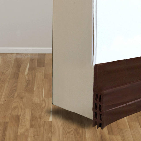 Twin Draft Guard 60322 Under Door Sweep Draft Stopper, Brown