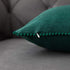 WLNUI Set of 2 Christmas Forest Green Pillow Covers 16x16 Inch Rustic Cute Pom Poms Decorative Throw Pillow Covers Square Cushion Case for Farmhouse Home Couch Sofa Decor