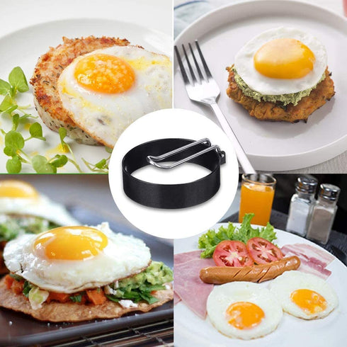 Egg Ring,Egg Cooking Ring,4 Pack Stainless Steel Egg Rings,Ring for Cooking Eggs,Pancake Mold for Frying Eggs,Round Pancake Mold