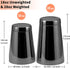 Stainless Steel Pro Boston Shaker - 2 Piece Unweighted 18oz & Weighted 28oz Martini Drink Shaker Kit for Bartender - Black