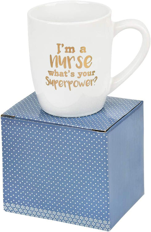 Nurse Gifts for Women Men Nurse Coffee Mug Im a Nurse Whats Your Superpower Mug Nurses Week Gifts Nursing Gifts for Nurses Student Nurse Graduation Gifts for Women Birthday Gifts for Nurses 12 Oz