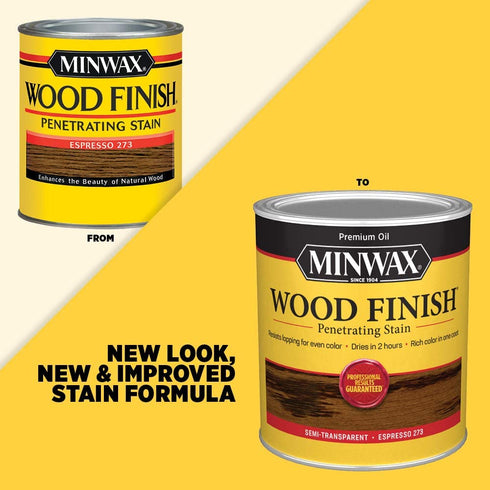 1/2 pt Minwax 273 Espresso Wood Finish Oil-Based Wood Stain