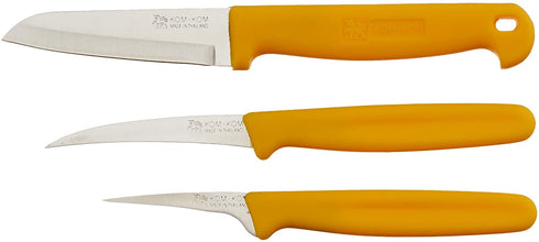 Kom Kom Fruit and Vegetable Carving Knives Set C