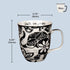 Karma Gifts Black and White BOHO Mug, 16 oz, SEA TURTLE