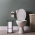 Metal Free Standing Toilet Paper Holder Stand with Storage for 3 Rolls of Toilet Tissue for Bathroom, Bronze
