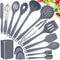 Kitchen Utensils Set?15pcs Dishwasher Safe Silicone Cooking Utensils Set ?Non-stick Kitchen Utensils?446°F Heat Resistant Cooking Utensils(BPA Free)