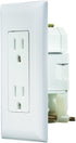 RV Designer S811, Self Contained Dual Outlet with Cover Plate, White, AC Electrical