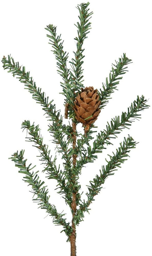Vickerman 18" Caramel Pine Artificial Christmas Tree Unlit, Seasonal Indoor Home Decor with Decorative Burlap Base