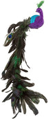 Kurt Adler H6043 Large Purple/Blue Feather Peacock on Clip, Multicolor