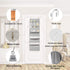 Over Door Hanging Organizer Storage - 7 Large Pockets Closet Bathroom Baby Nursery Organizer Perspective Window Wall Mount Rack for Clothes Toys Sundries(Grey)