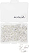 Shapenty Small Metal Alloy Lobster Claw Clasps Clip DIY Necklace Jewelry Finding Making Accessories Fastener Hook, 12mmx6mm, 100PCS (Silver)