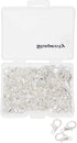 Shapenty Small Metal Alloy Lobster Claw Clasps Clip DIY Necklace Jewelry Finding Making Accessories Fastener Hook, 12mmx6mm, 100PCS (Silver)
