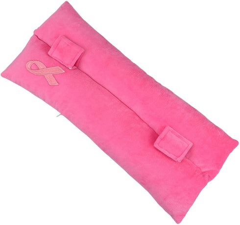 Seatbelt Pillow for Post-Surgery Comfort Mastectomy Breast Cancer Port Pacemaker Heart Surgery Recovery Support Cushion Pad Patient Care Car Travel Pillow (Pink)