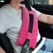 Seatbelt Pillow for Post-Surgery Comfort Mastectomy Breast Cancer Port Pacemaker Heart Surgery Recovery Support Cushion Pad Patient Care Car Travel Pillow (Pink)
