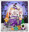 Bonsai Tree Halloween Shower Curtain for Bathroom, Trick or Treat Pumpkins Waterproof Bath Curtain, Gnomes Purple Truck Spooky Witch Black Cat Holiday Decor Fabric Shower Curtains with Hooks, 72"x72"