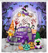Bonsai Tree Halloween Shower Curtain for Bathroom, Trick or Treat Pumpkins Waterproof Bath Curtain, Gnomes Purple Truck Spooky Witch Black Cat Holiday Decor Fabric Shower Curtains with Hooks, 72"x72"